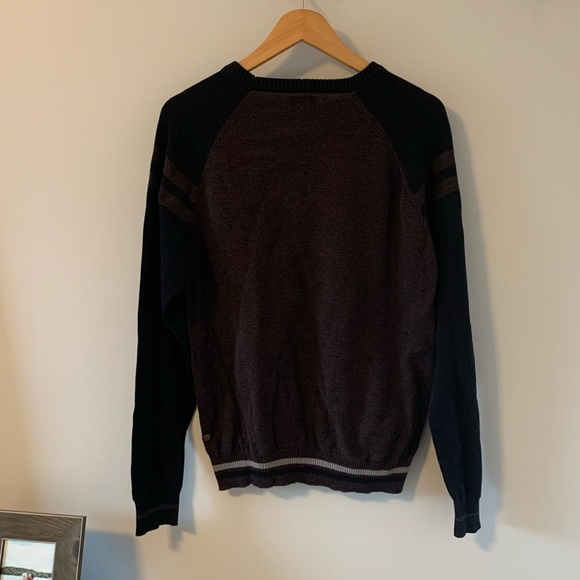 BURNSIDE | Mens Brown and Black Sweater​ - Picture 4 of 5